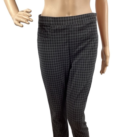 Spanx Jean-ish Ankle Leggings Size M Houndstooth - Picture 2 of 7